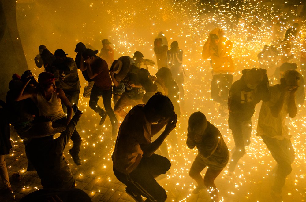 Between fire and stars