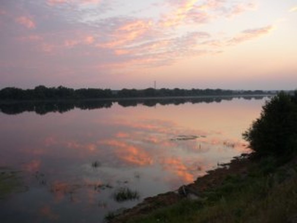 После весеннего половодья.