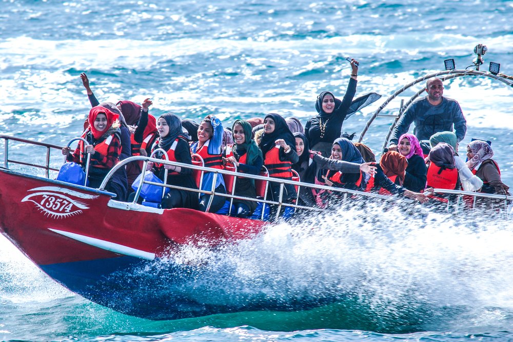 Group of ladies having fun