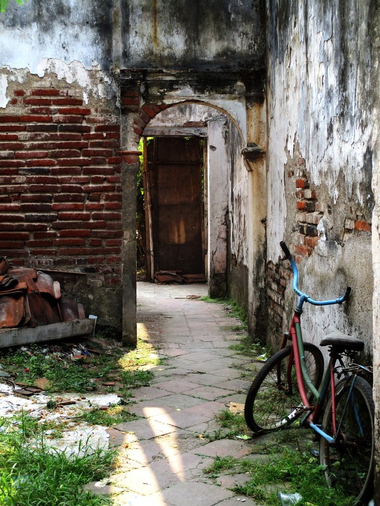 Ruins of old buildings