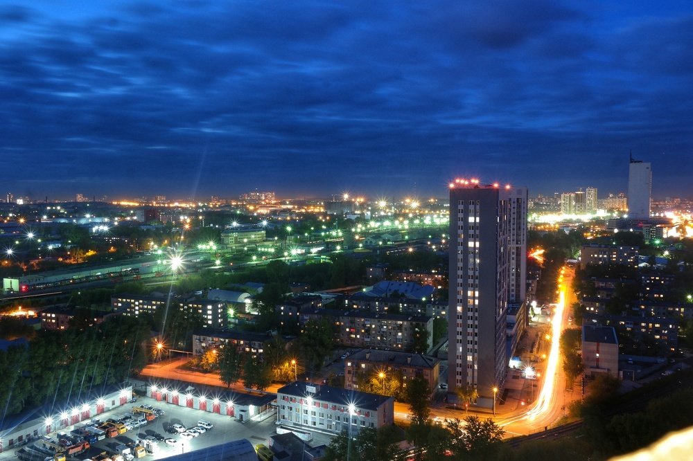 Ночной Екатеринбург