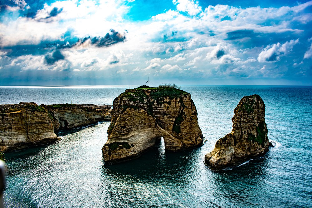 Pigeon rocks in Beirut