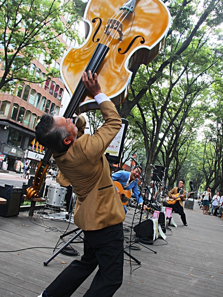 Соло на контробасе.