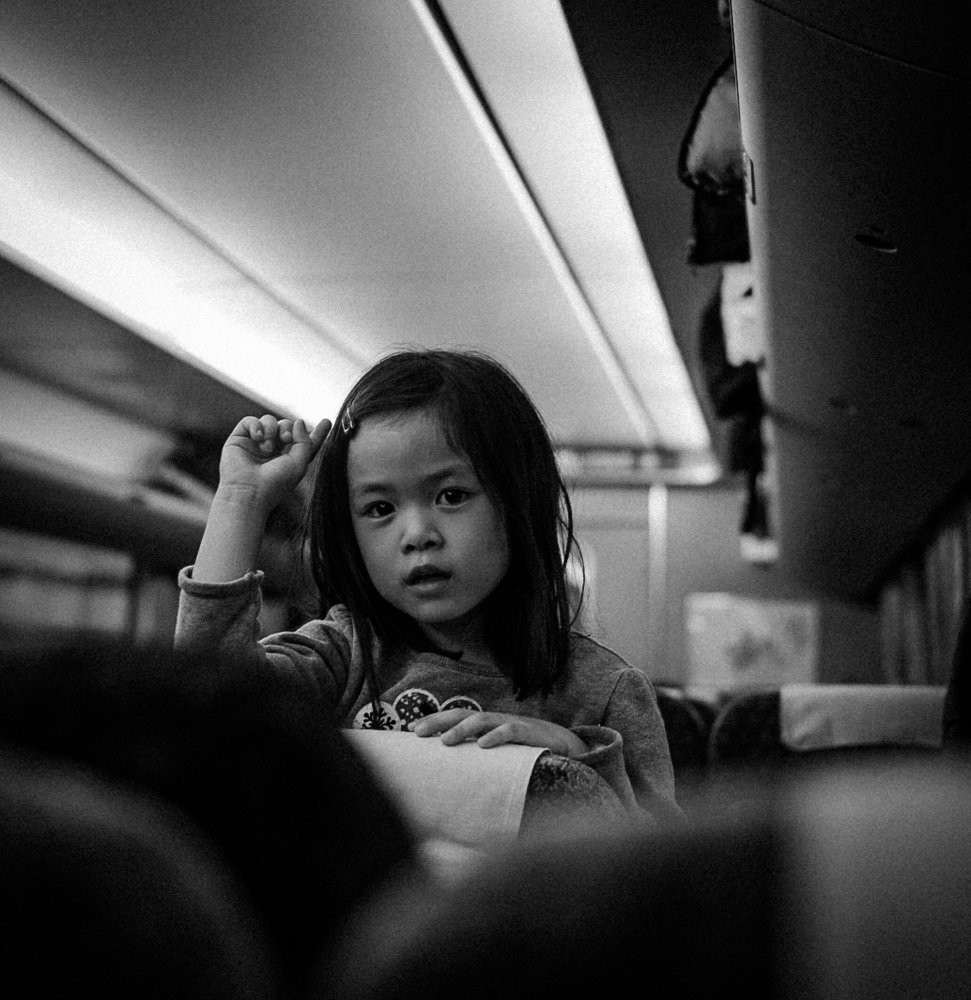 Japanese girl at the train