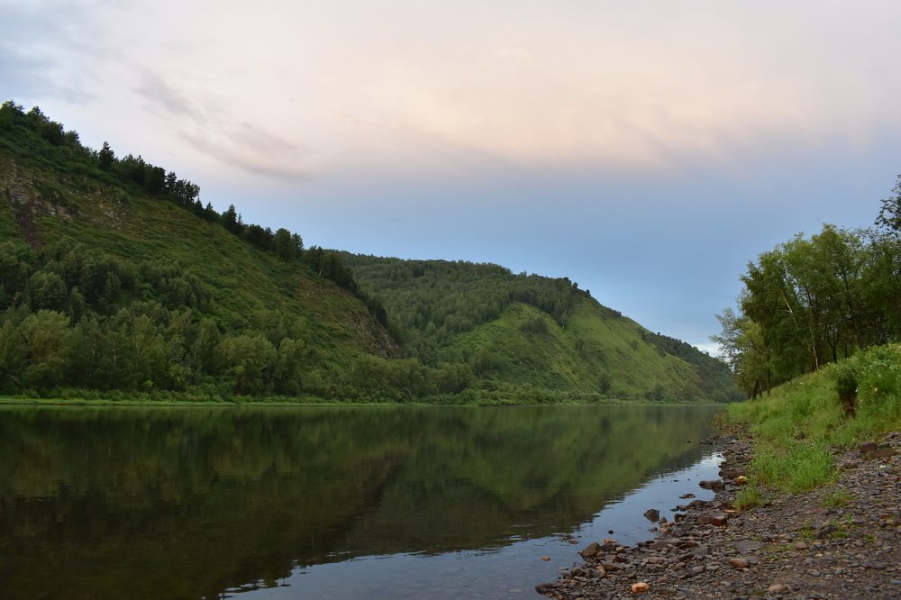 Река "Уса".Вечер после дождя.