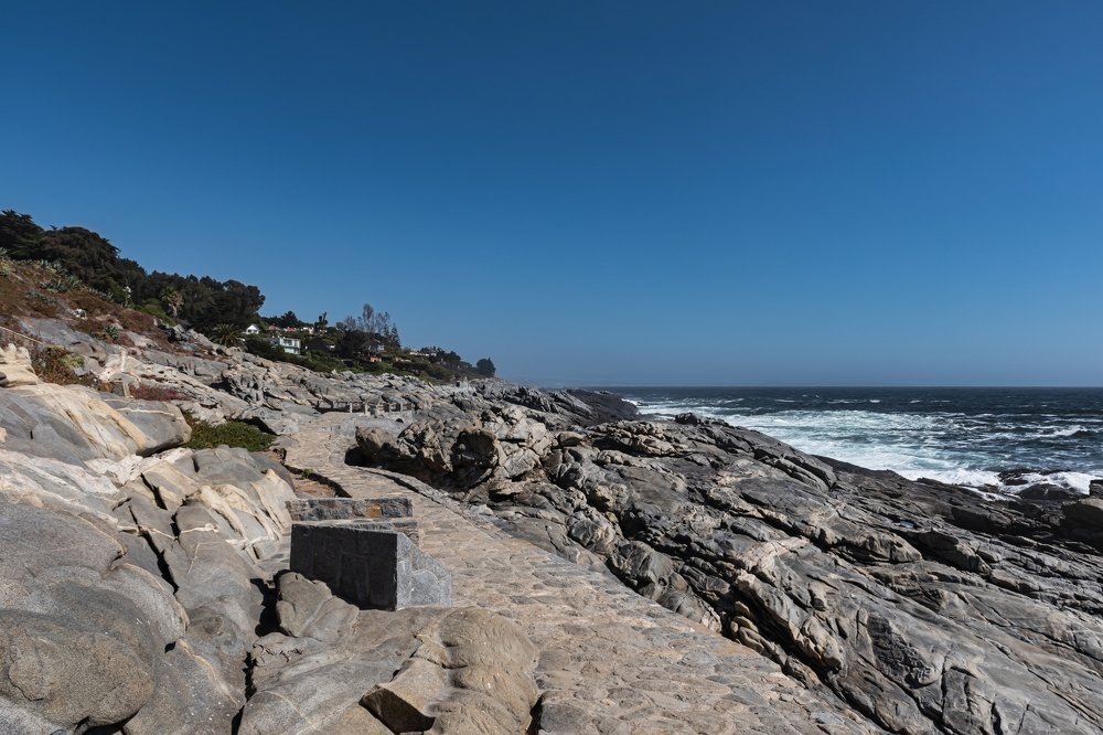 Rock formations on the coast of Chile