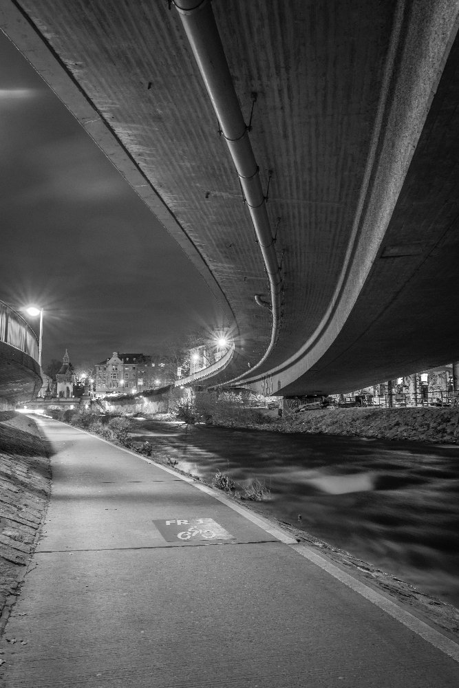 While the city sleep.