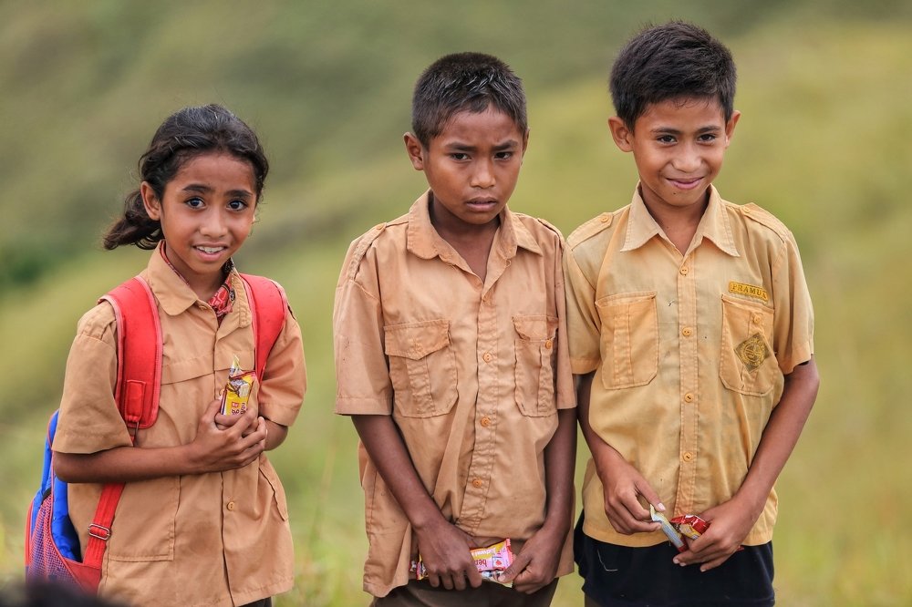 Nature expressions of the children