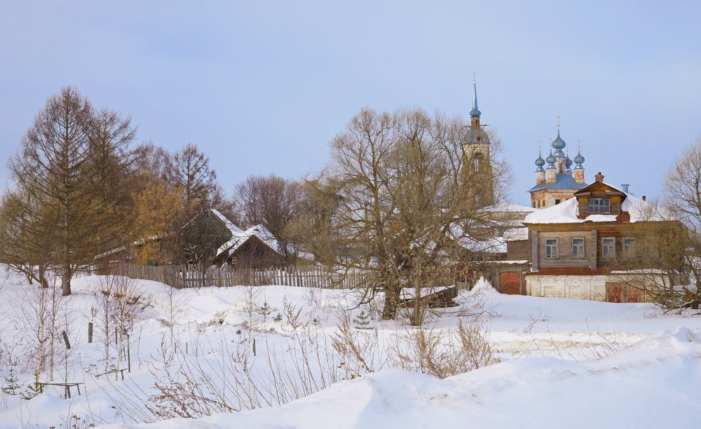 Зимний день в сельской глубинке