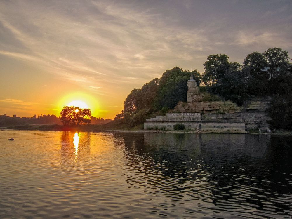 Закат в Пскове