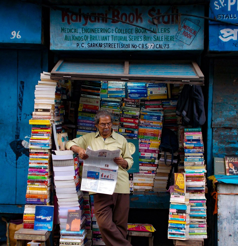 Shopkeeper of a bookstore