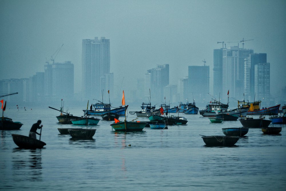 Fish market in the morning