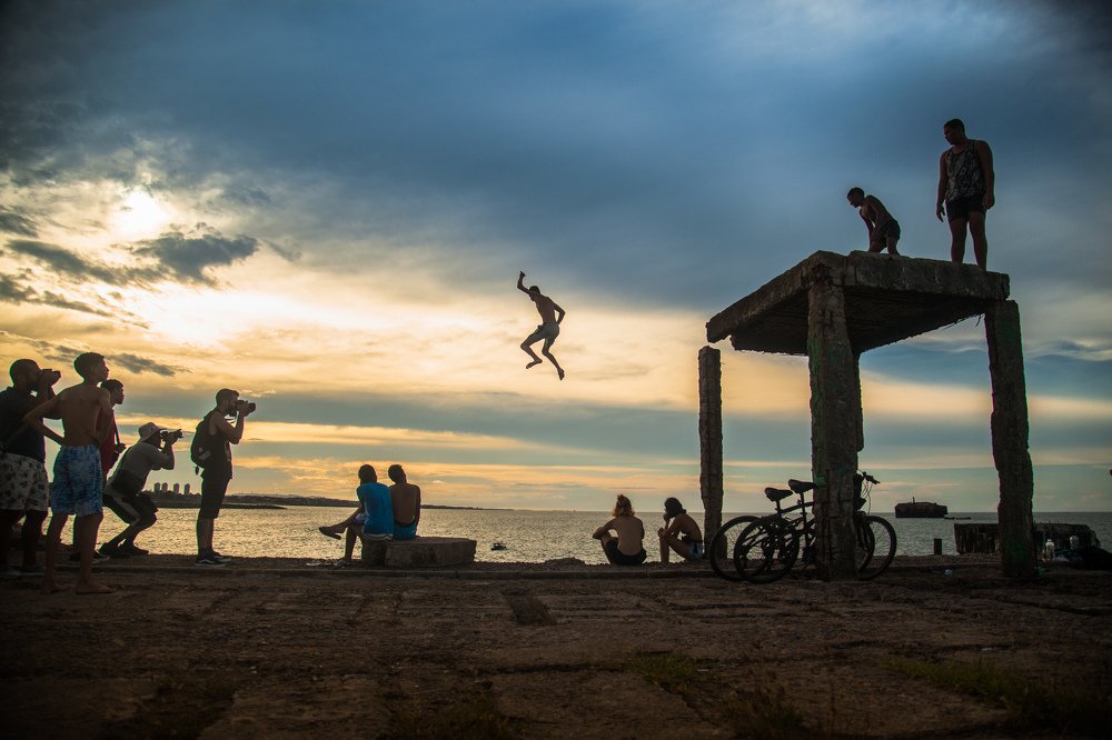 Salto na água