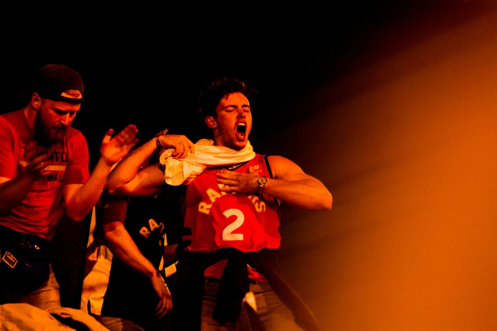 Raptor Fan celebrating the Championship