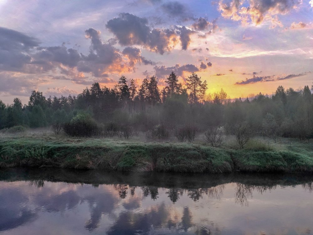 Рассвет на реке Керженец