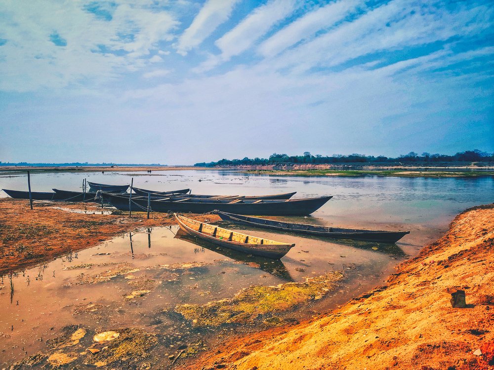 The landscape view of the river