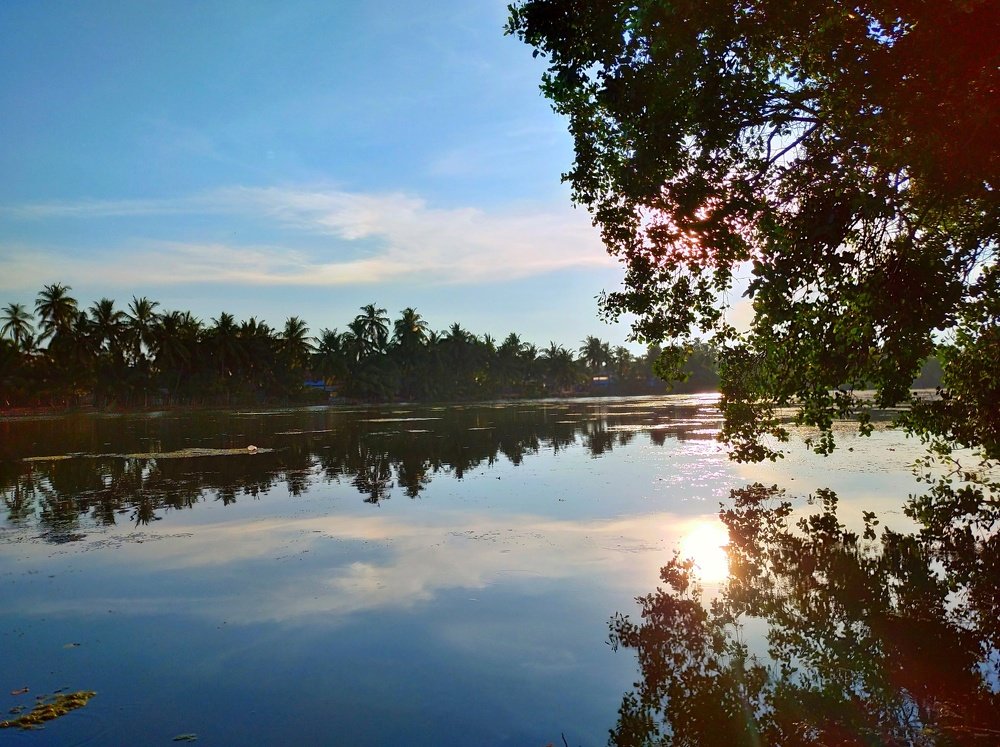 Sun set_Evening - like a mirror