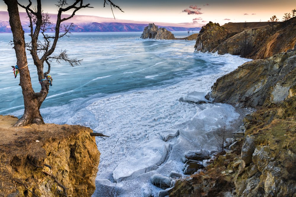 Early morning in Khoujir, lake Baïkal, Russia