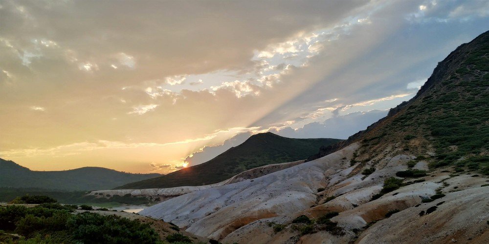 Закат на Кунашире