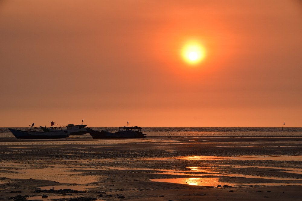 Sunset at Payum Beach, Merauke, Indonesia