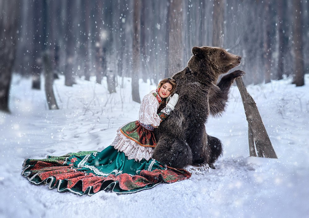Настенька и медведь