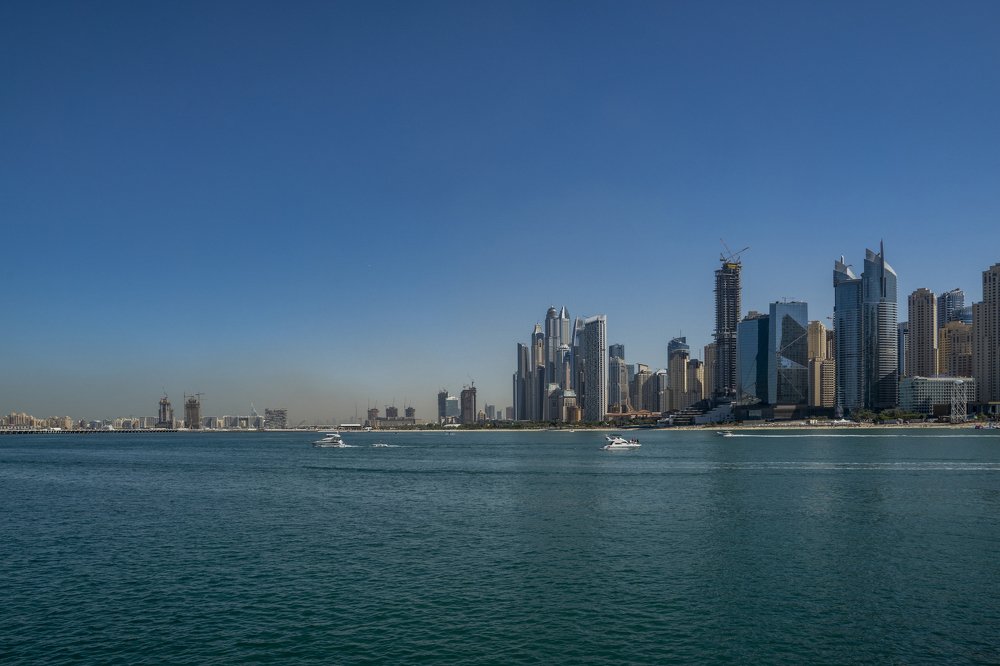 Персидский залив... Район Дубай-Марина... г. Дубай, ОАЭ...