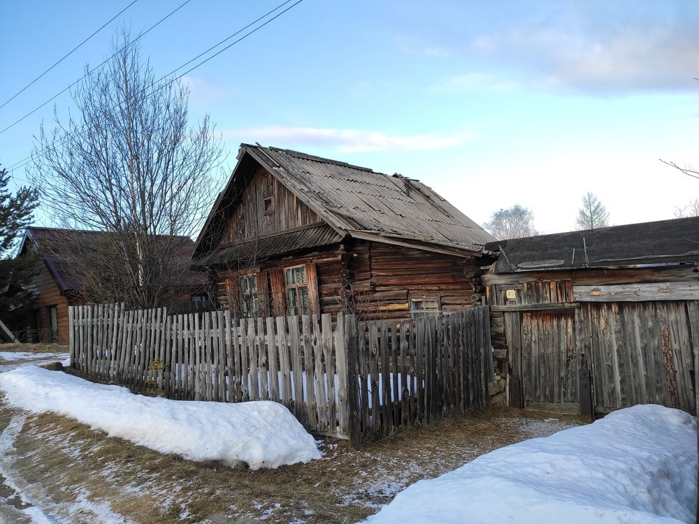 Март в деревне