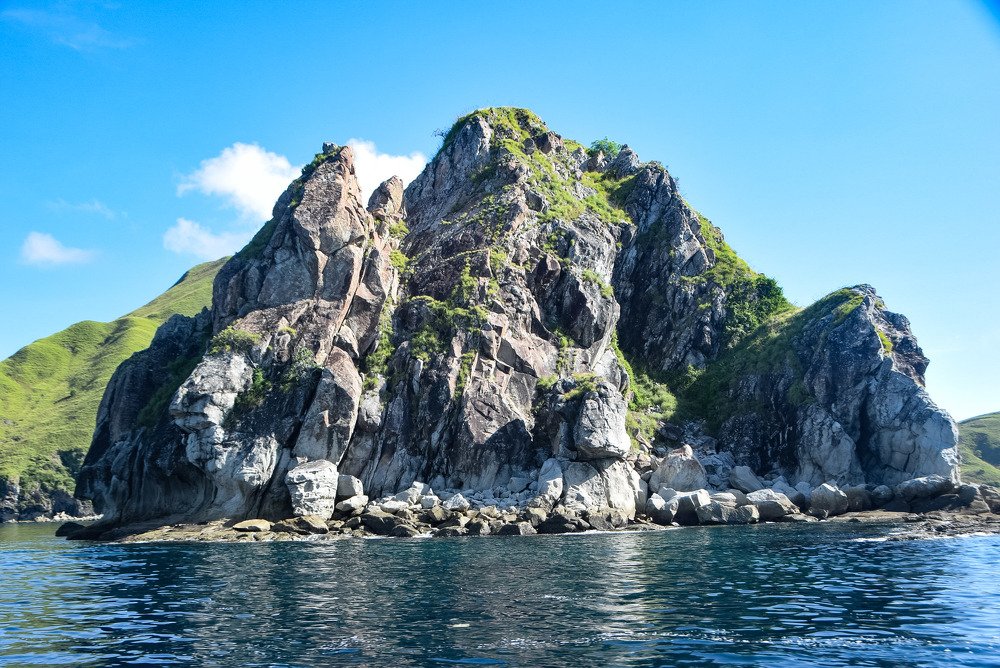 Hill and sea at Labuan Bajo, Nusa Tenggara Timur, Indonesia..