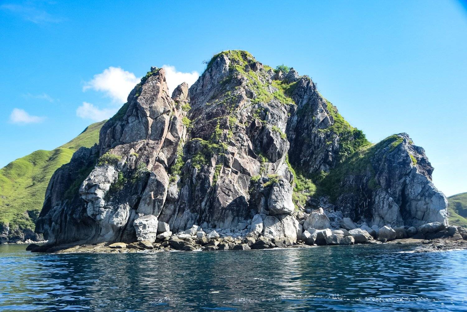 Hill and sea at Labuan Bajo, Nusa Tenggara Timur, Indonesia..