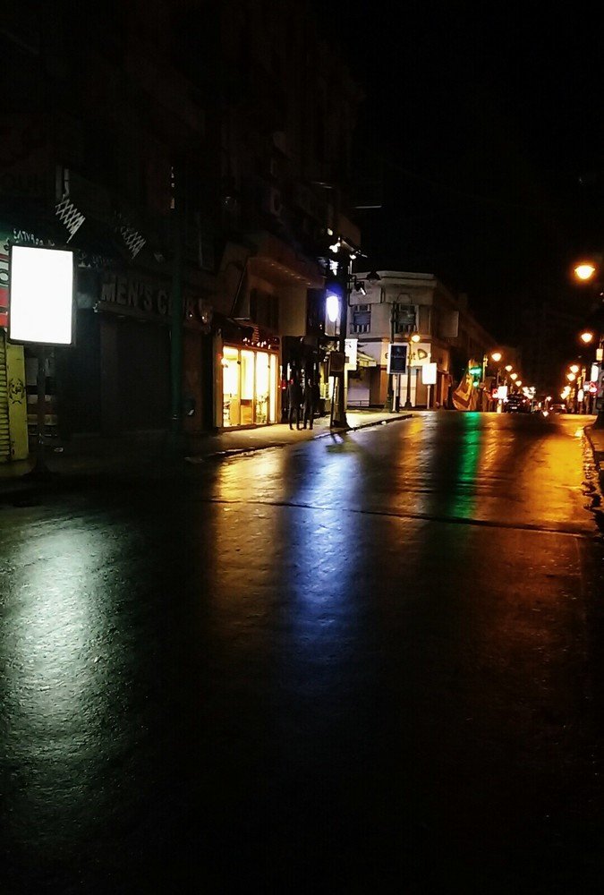 Colors in a winter night