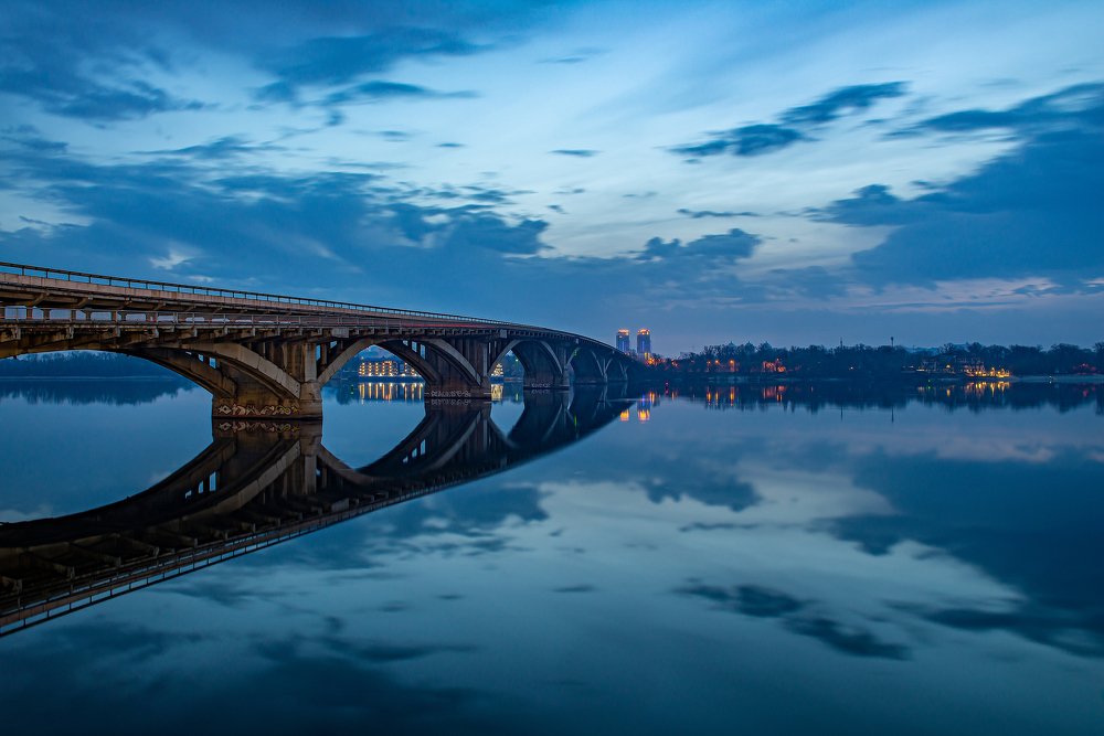 Metro Bridge at sunset