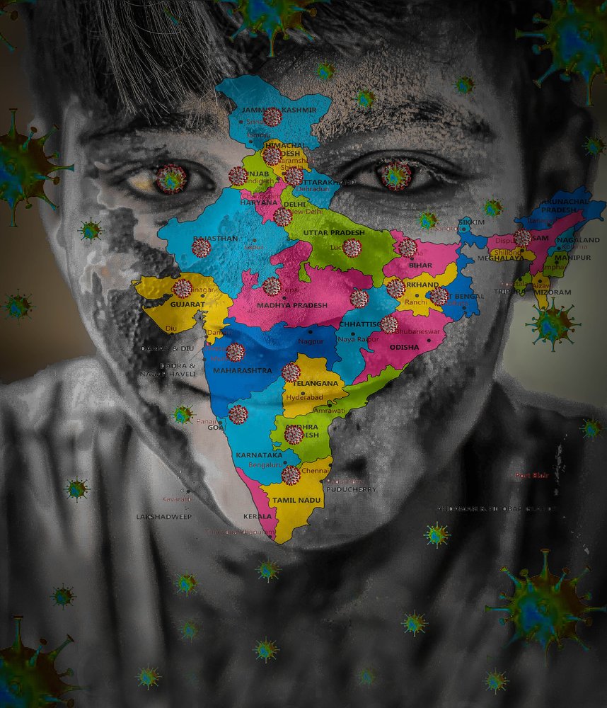 India visible corona