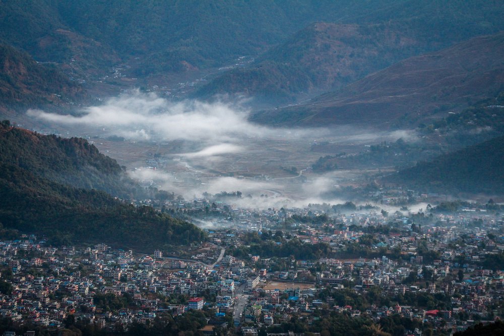 The land above the city
