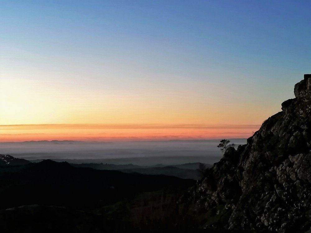 Blue hour in the mountain