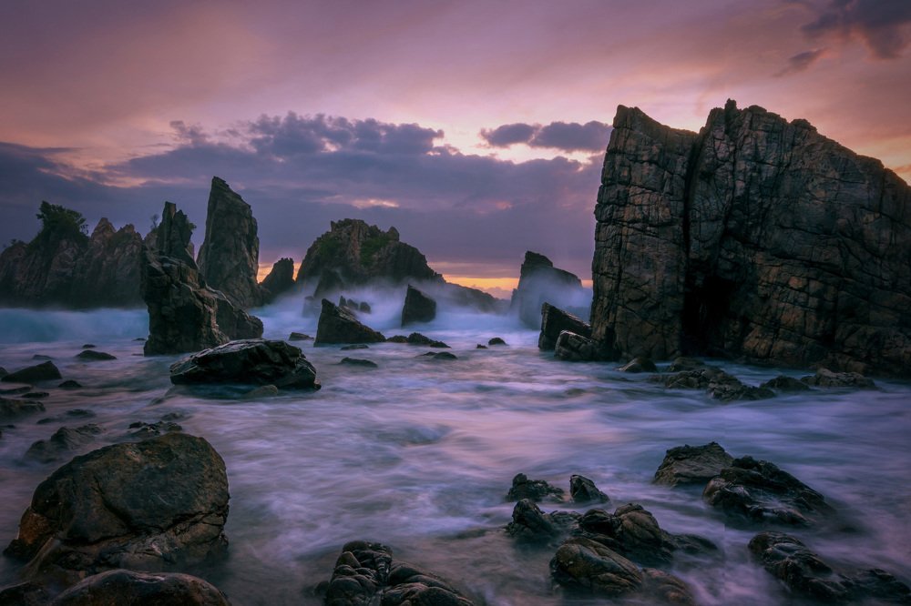 Diorama of Rocks in Sumatra, Indonesia