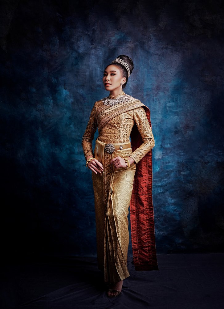 Thai Traditional Dress in Gold