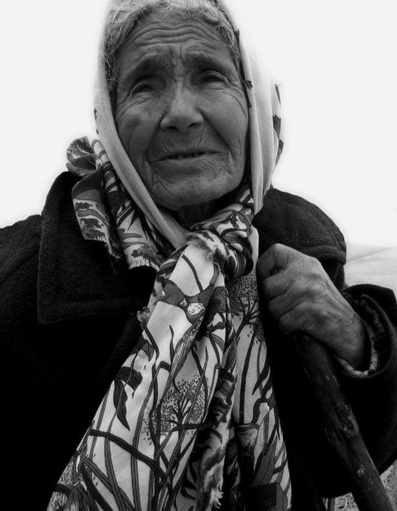 An elderly woman
