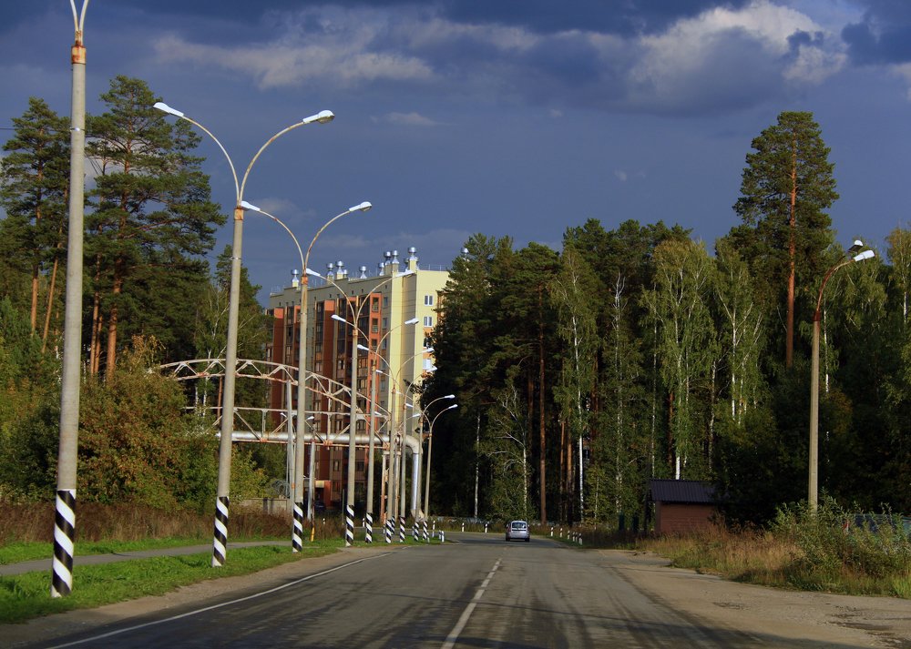 Чёрные тучи над городом встали .