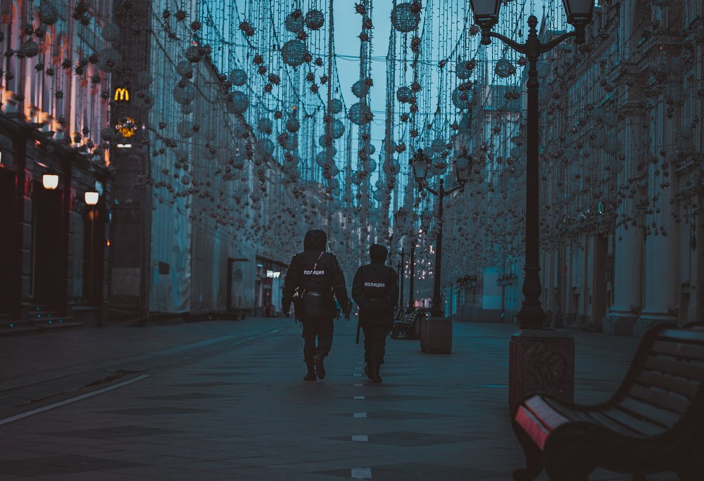 Пустые улицы Москвы...