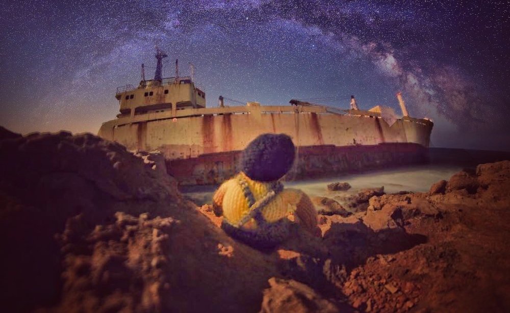 Milky Way over the shipwreck