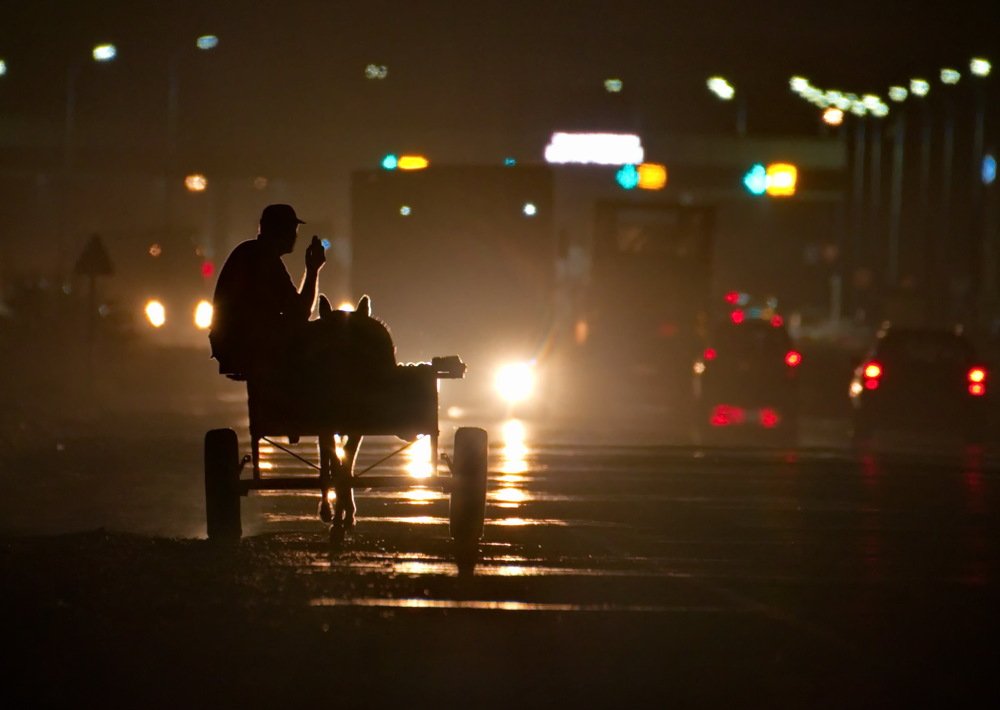 В лучах встречного транспорта