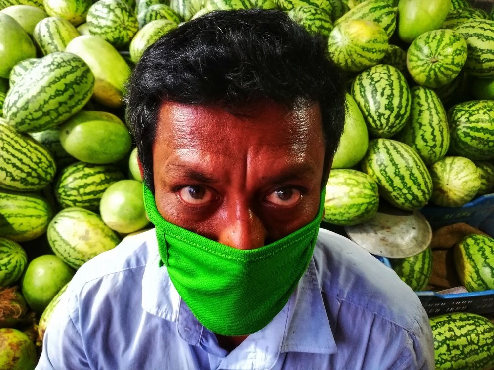 Fruit seller during Covid 19