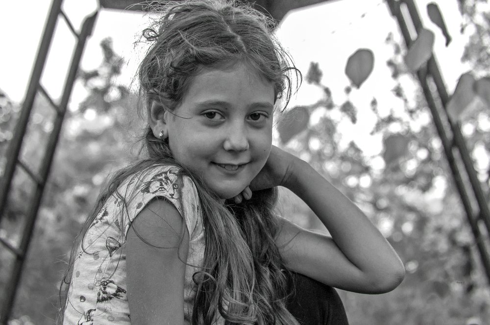 На спорт площадке в парке...