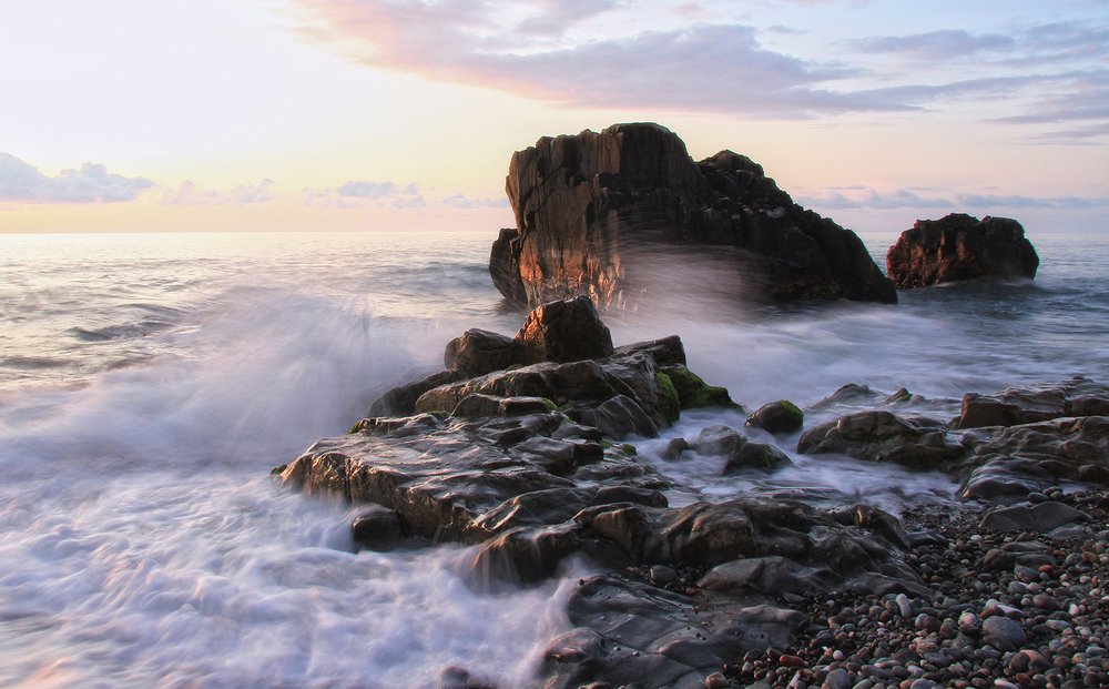 Закат на побережье