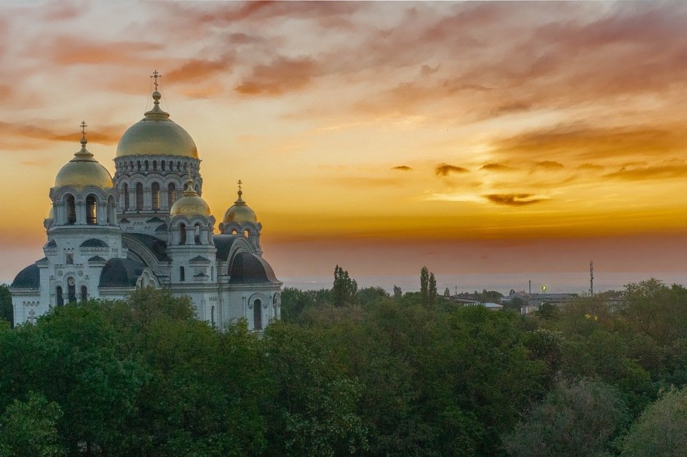 Рассвет в нашем городе.