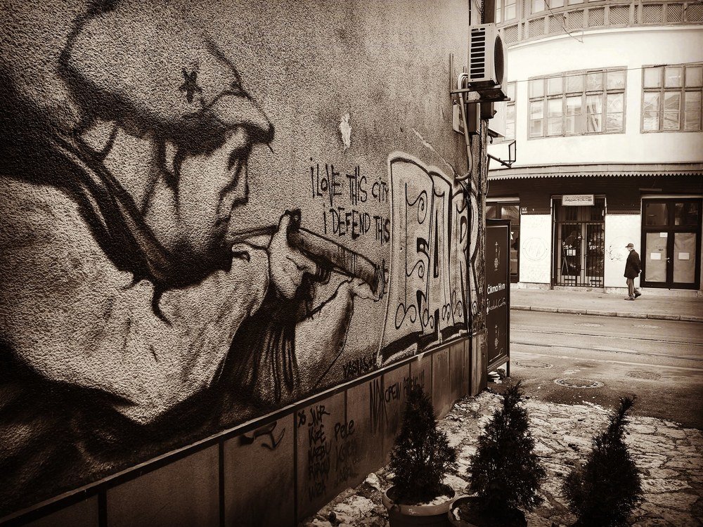 "Shot from the past..."