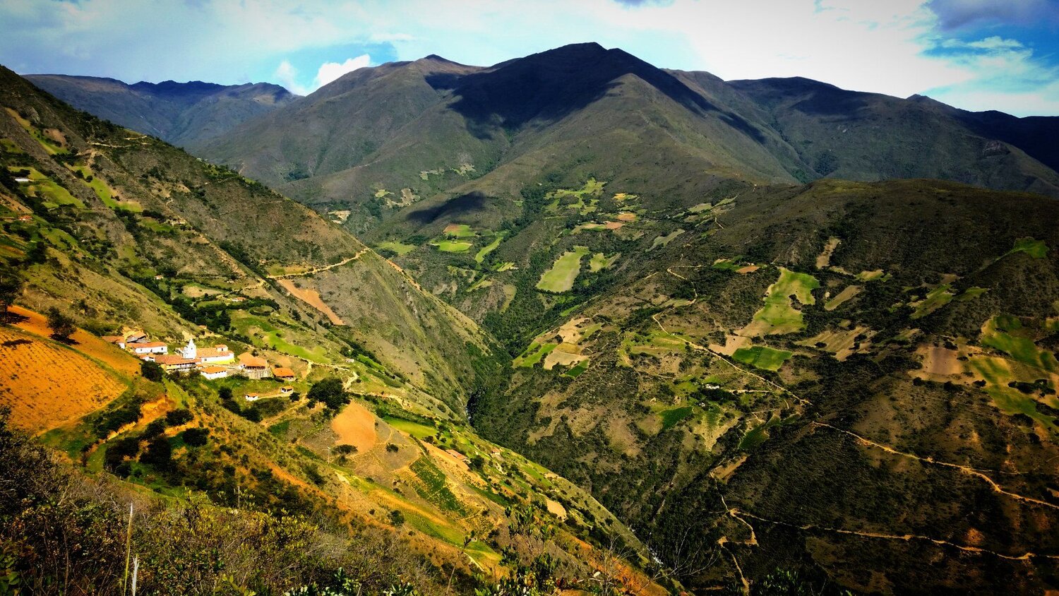 Shades of green. Mountain Landscape capture.