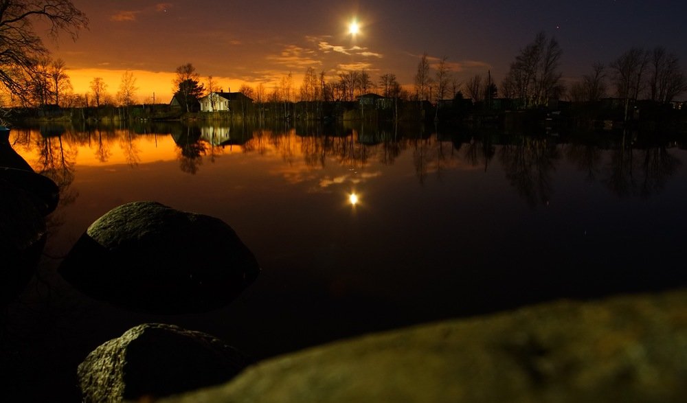 Ладога , ночь ...