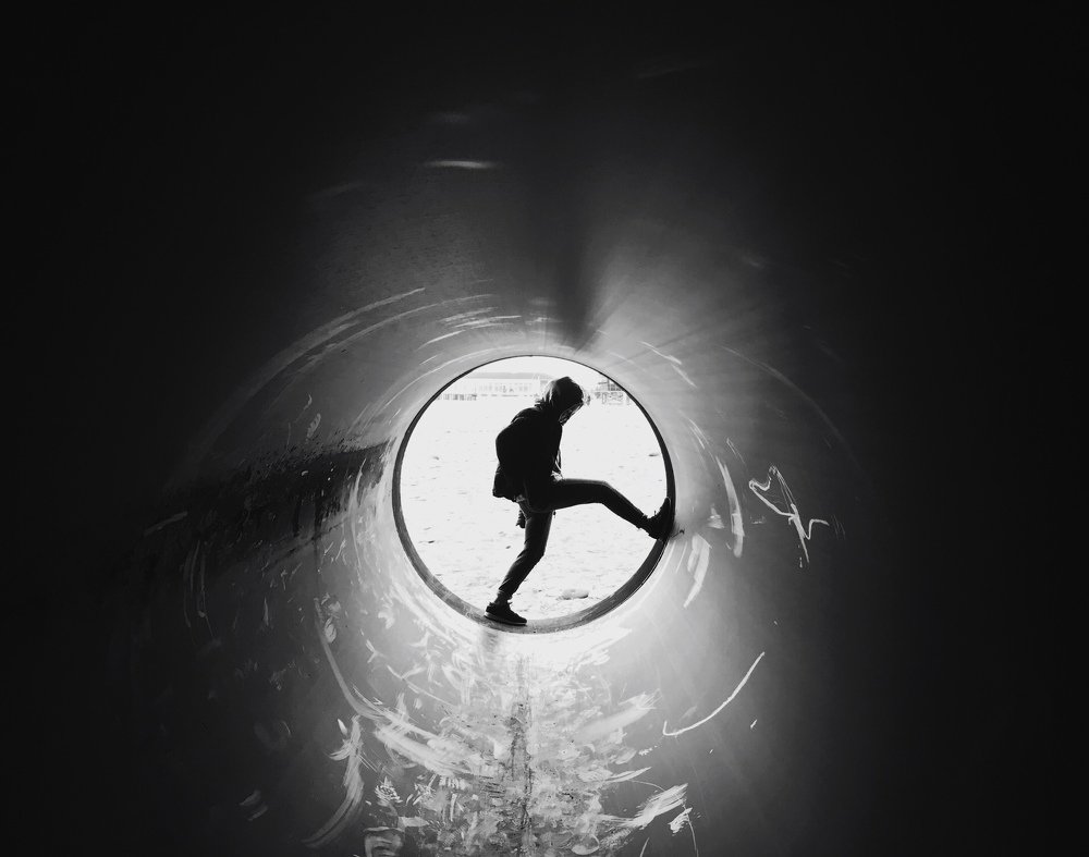 On the edge of the void