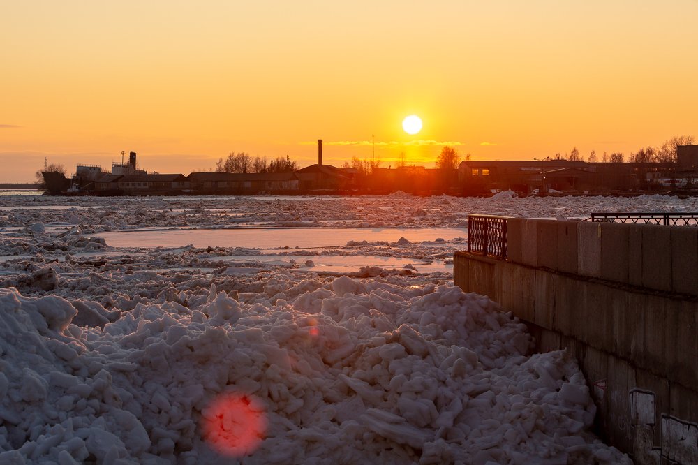 Закат на Северной Двине